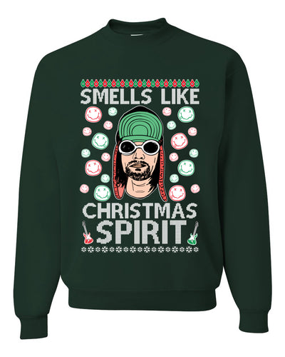 Smells Like Christmas Spirit Ugly Christmas Sweater Christmas Unisex Crewneck Graphic Sweatshirt