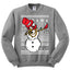 Dabbing Snowman  Christmas Unisex Crewneck Graphic Sweatshirt