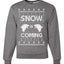 Snow is Coming | GoT Stark Christmas Unisex Crewneck Graphic Sweatshirt