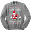 Here Comes Santa Floss Funny Dance Moves Christmas Unisex Crewneck Graphic Sweatshirt