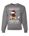Merry Pugly Christmas Christmas Unisex Crewneck Graphic Sweatshirt