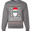 The Original Hipster Funny Santa Beard Xmas Christmas Unisex Crewneck Graphic Sweatshirt