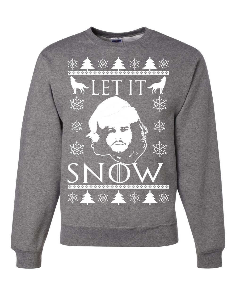 Let It Snow Jon Snow GoT Unisex Crewneck Graphic Sweatshirt