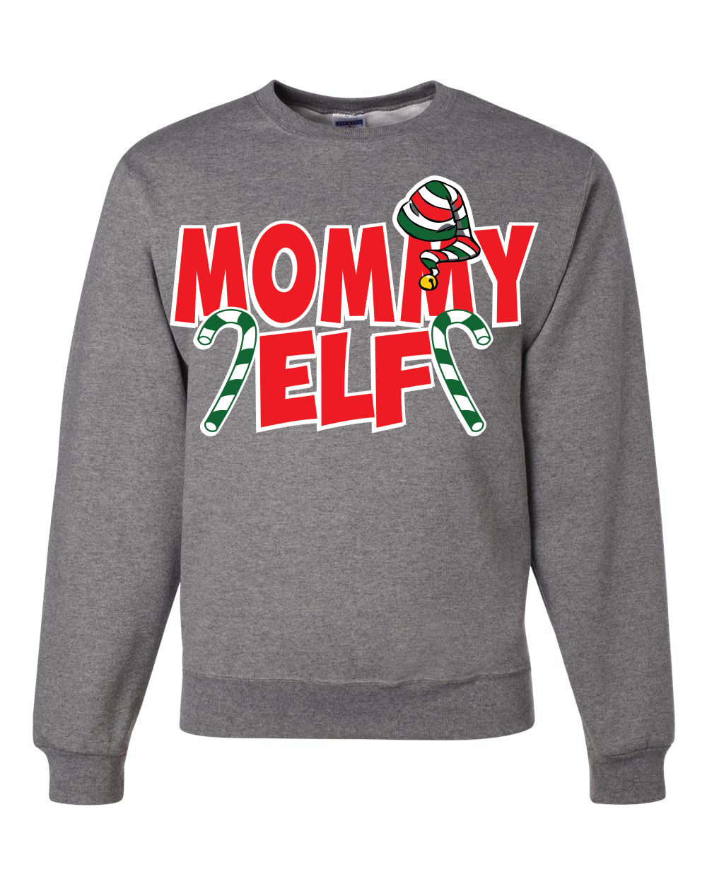 Mommy Elf Unisex Crewneck Graphic Sweatshirt