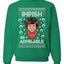 Impish or Admirable Dwight Schrute Ugly Christmas Sweater Unisex Crewneck Graphic Sweatshirt