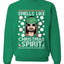 Smells Like Christmas Spirit Ugly Christmas Sweater Christmas Unisex Crewneck Graphic Sweatshirt
