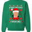 Merry Christmas Snowflake Funny Trump Ugly Christmas Sweater Unisex Crewneck Graphic Sweatshirt