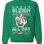 AOC The Squad Congresswomen Sleigh All Day Xmas Ugly Christmas Sweater Unisex Crewneck Graphic Sweatshirt