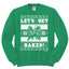 Let's Get Baked Holiday Ginger Bread Design Christmas Unisex Crewneck Graphic Sweatshirt