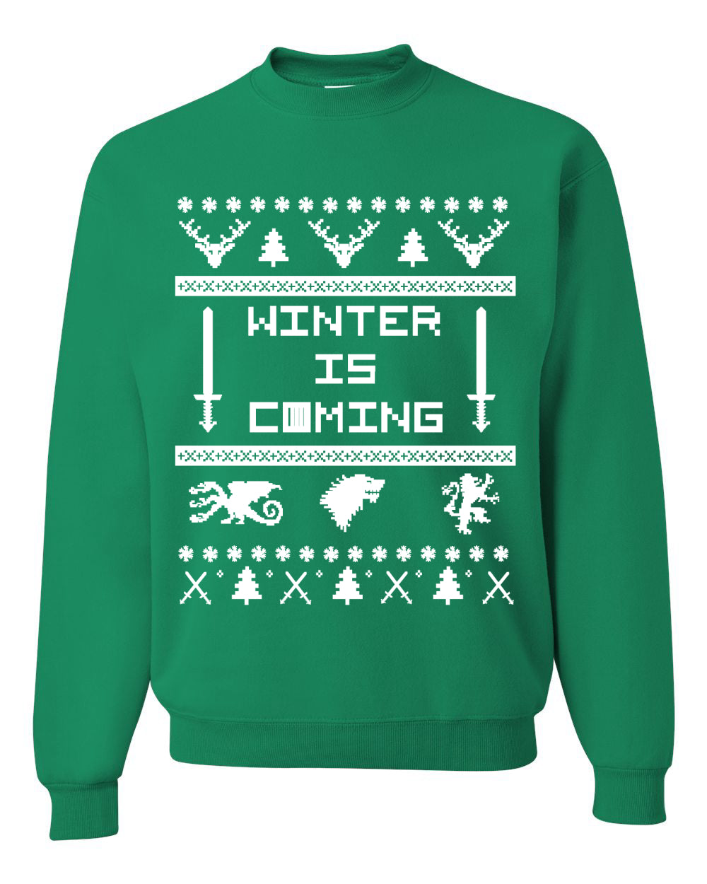 Winter is Coming | GoT Christmas Unisex Crewneck Graphic Sweatshirt
