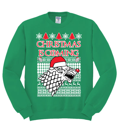 Christmas is Coming | GoT Stark Unisex Crewneck Graphic Sweatshirt