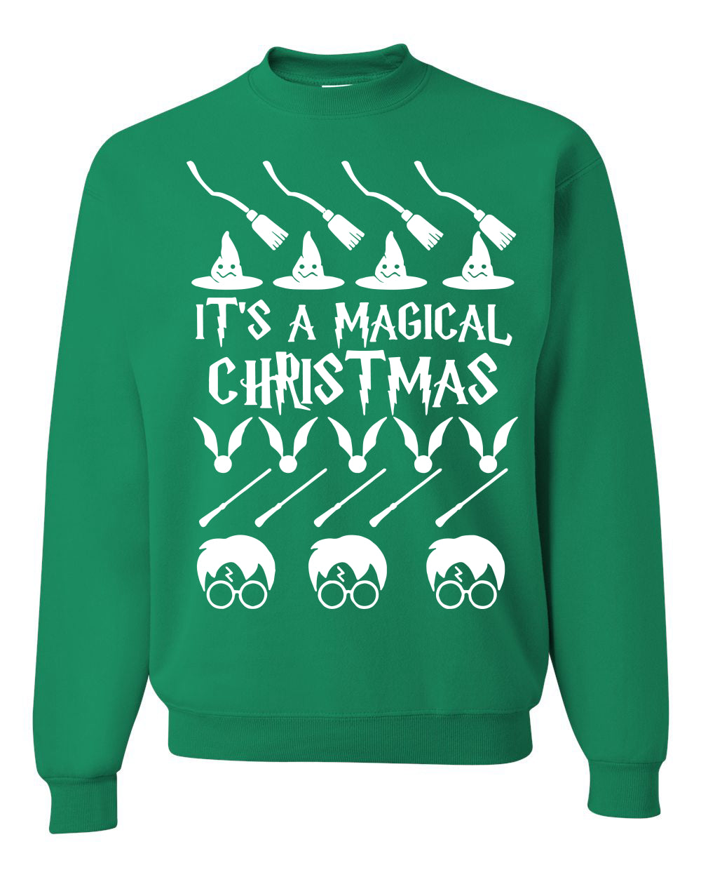 It's A Magical Christmas Wizard Christmas Unisex Crewneck Graphic Sweatshirt