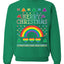 Merry Christmas Rainbow Hearts Unisex Crewneck Graphic Sweatshirt