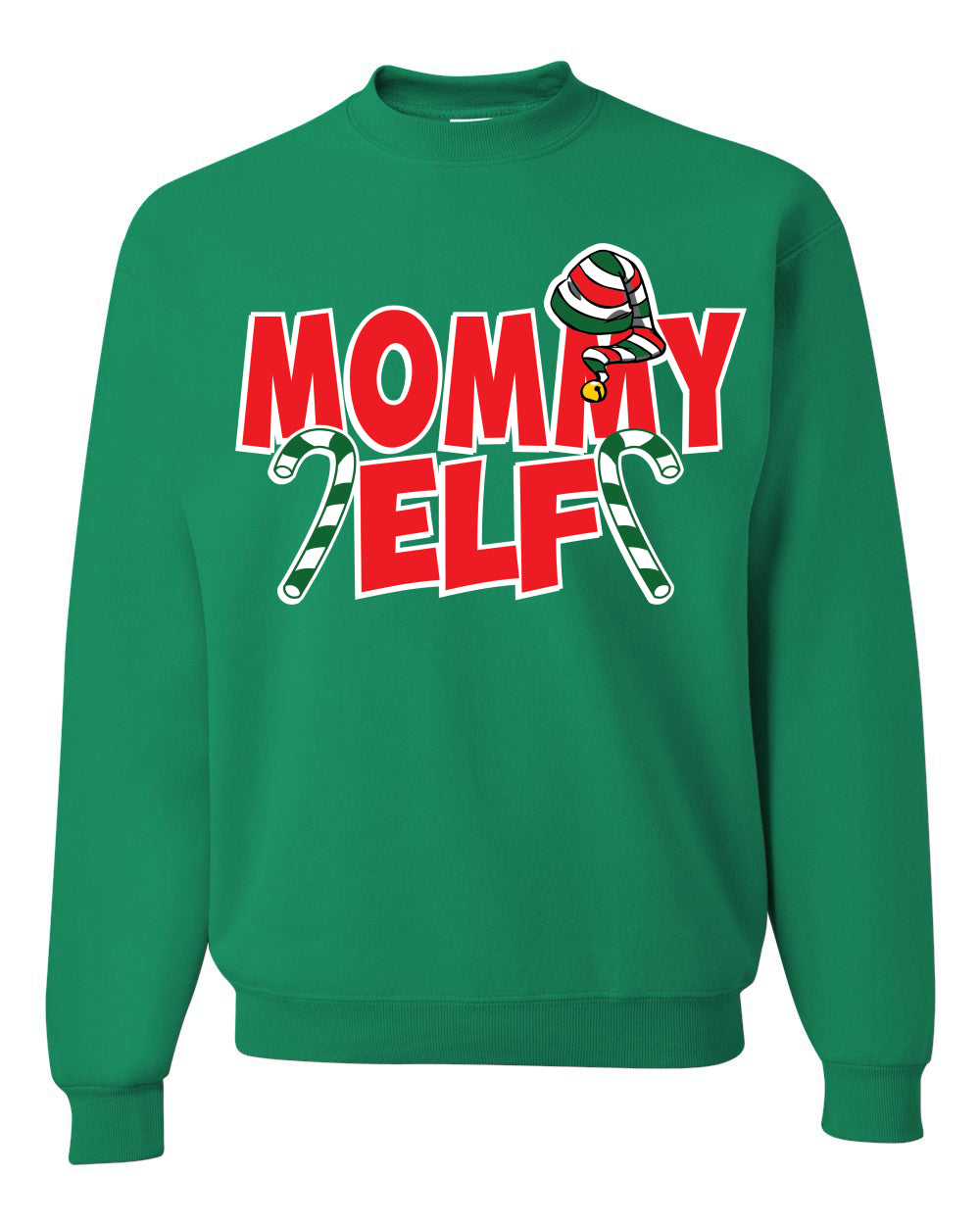 Mommy Elf Unisex Crewneck Graphic Sweatshirt