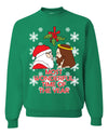Most Wonderful Time of The Year Santa Jesus Unisex Crewneck Graphic Sweatshirt
