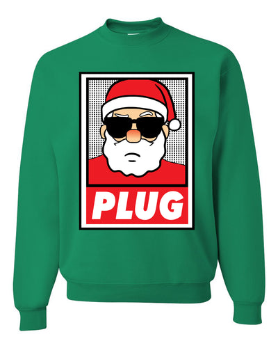 Santa Claus Plug Narcos Pablo Funny Christmas Unisex Crewneck Graphic Sweatshirt