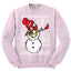 Dabbing Snowman  Christmas Unisex Crewneck Graphic Sweatshirt