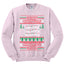 Merry Christmas Holiday Alphabet Christmas Unisex Crewneck Graphic Sweatshirt