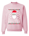 The Original Hipster Funny Santa Beard Xmas Christmas Unisex Crewneck Graphic Sweatshirt