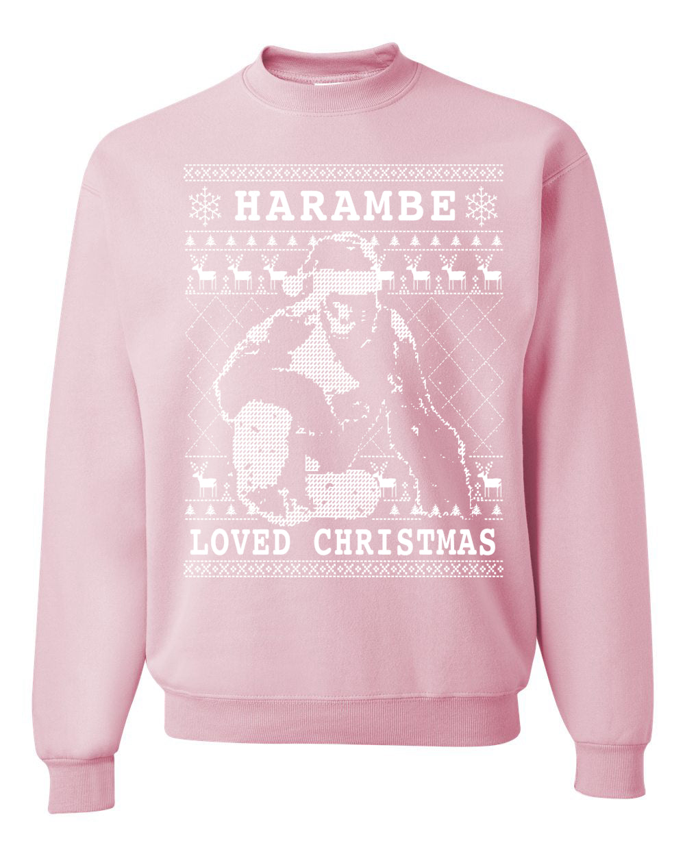 Harambe Loved Christmas Christmas Unisex Crewneck Graphic Sweatshirt