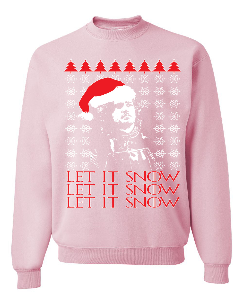 Let It Snow X 3 Jon Snow GoT Unisex Crewneck Graphic Sweatshirt