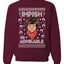 Impish or Admirable Dwight Schrute Ugly Christmas Sweater Unisex Crewneck Graphic Sweatshirt