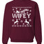 Christmas Wifey Love Ugly Christmas Sweater  Christmas Unisex Crewneck Graphic Sweatshirt
