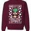 Smells Like Christmas Spirit Ugly Christmas Sweater Christmas Unisex Crewneck Graphic Sweatshirt