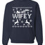 Christmas Wifey Love Ugly Christmas Sweater  Christmas Unisex Crewneck Graphic Sweatshirt