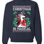 Christmas Is Magical Unicorn Christmas Unisex Crewneck Graphic Sweatshirt