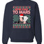 We're Going to Mars High Elon Musk Santa Weed Marijuana Xmas Christmas Unisex Crewneck Graphic Sweatshirt