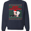 Elon Musk Merry Christmusk Weed Joint Pot Leaf Funny Xmas Christmas Unisex Crewneck Graphic Sweatshirt