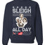 AOC The Squad Congresswomen Sleigh All Day Xmas Ugly Christmas Sweater Unisex Crewneck Graphic Sweatshirt