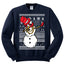 Dabbing Snowman  Christmas Unisex Crewneck Graphic Sweatshirt