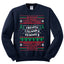Merry Christmas Holiday Alphabet Christmas Unisex Crewneck Graphic Sweatshirt