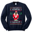 Santas Favorite Ho | Xmas Ye I Love It Christmas Unisex Crewneck Graphic Sweatshirt