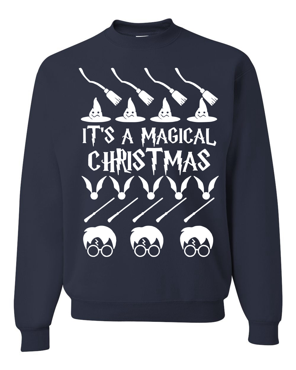 It's A Magical Christmas Wizard Christmas Unisex Crewneck Graphic Sweatshirt