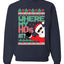Santa Where My Hos At? Christmas Unisex Crewneck Graphic Sweatshirt
