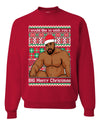 Wood Meme Wish You A Big Merry Christmas Christmas Unisex Crewneck Graphic Sweatshirt