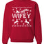 Christmas Wifey Love Ugly Christmas Sweater  Christmas Unisex Crewneck Graphic Sweatshirt