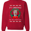 Funny Donald Trump Clown Joker Put On a Happy Face Xmas Wreath Christmas Unisex Crewneck Graphic Sweatshirt