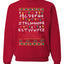 Alphabet A-Z Christmas lights Christmas Unisex Crewneck Graphic Sweatshirt