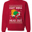 Ight Imma Head Out Funny Santa Xmas Meme Christmas Unisex Crewneck Graphic Sweatshirt