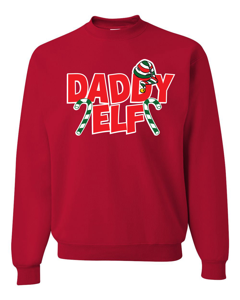 Daddy Elf Christmas Unisex Crewneck Graphic Sweatshirt