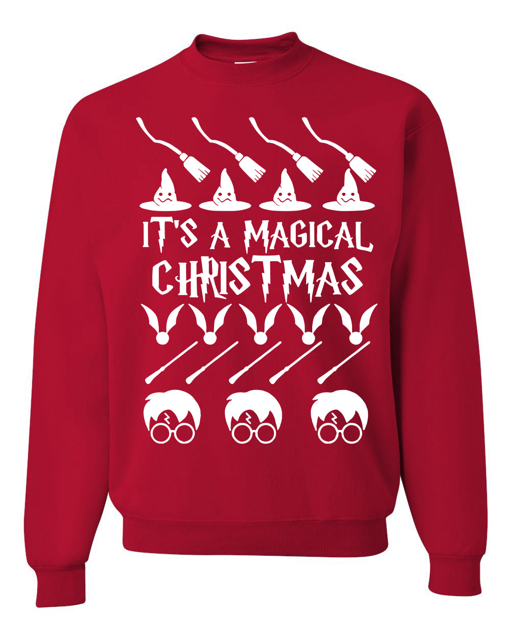 It's A Magical Christmas Wizard Christmas Unisex Crewneck Graphic Sweatshirt