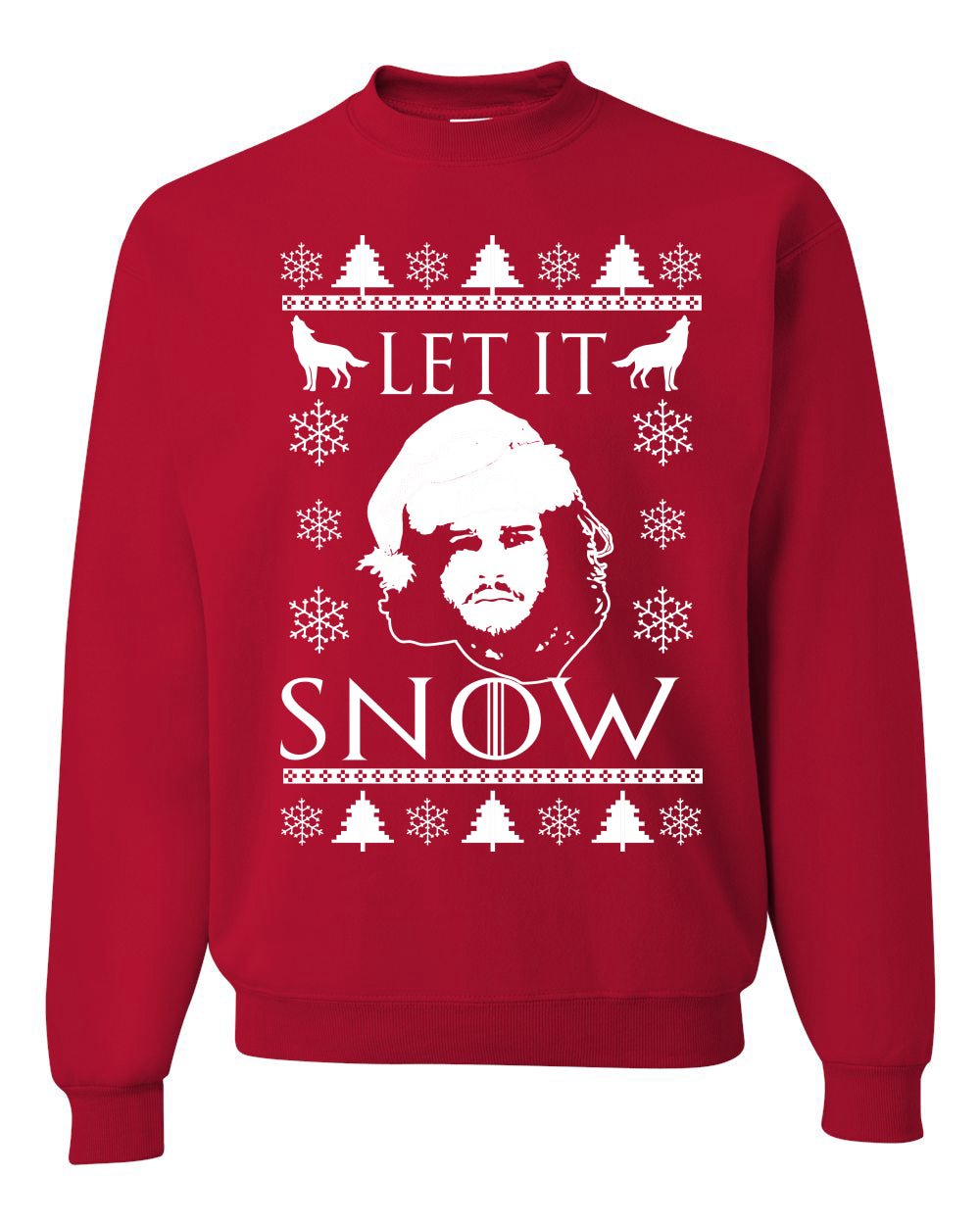 Let It Snow Jon Snow GoT Unisex Crewneck Graphic Sweatshirt