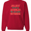 Jolliest Bunch of Assholes Nuthouse Christmas Unisex Crewneck Graphic Sweatshirt