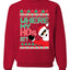 Santa Where My Hos At? Christmas Unisex Crewneck Graphic Sweatshirt