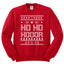 Ho Ho Hodor GoT White Winter Christmas Unisex Crewneck Graphic Sweatshirt