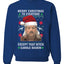 Merry Christmas to Everyone Except Carole Baskin Ugly Christmas Sweater Unisex Crewneck Graphic Sweatshirt